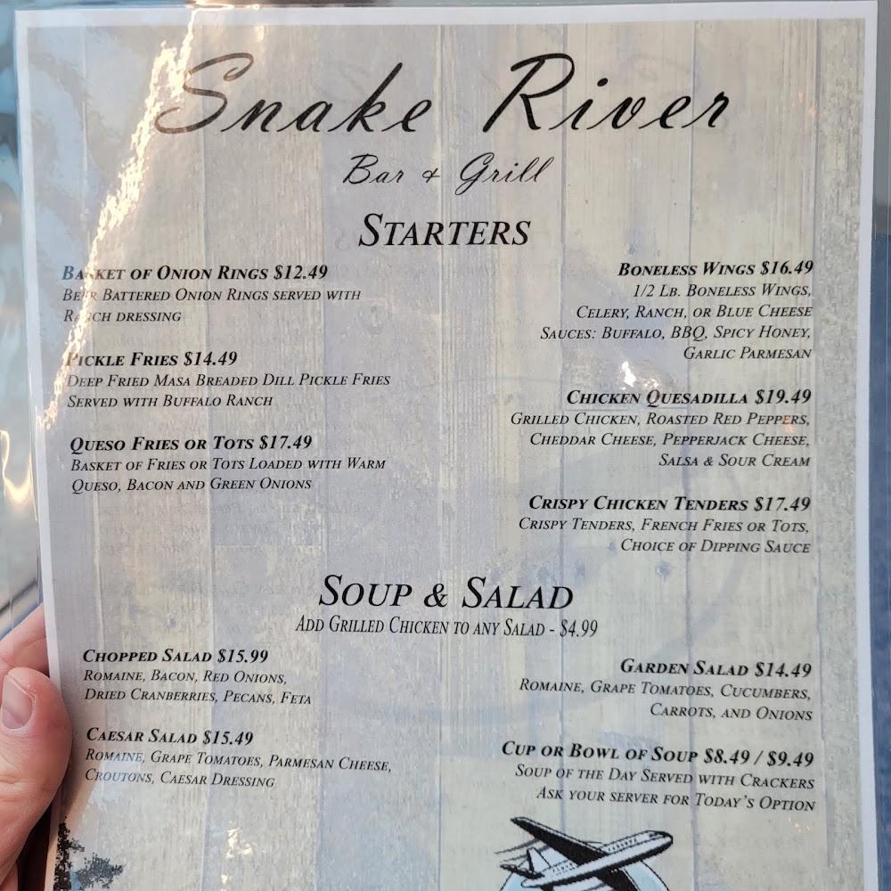 Snake River Bar & Grill Menu image 1